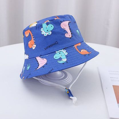Cartoon Print Children'S Fisherman Hat