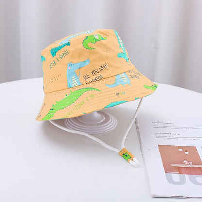 Cartoon Print Children'S Fisherman Hat