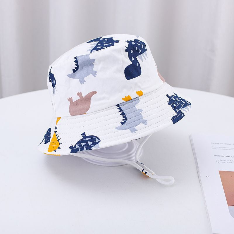 Cartoon Print Children'S Fisherman Hat