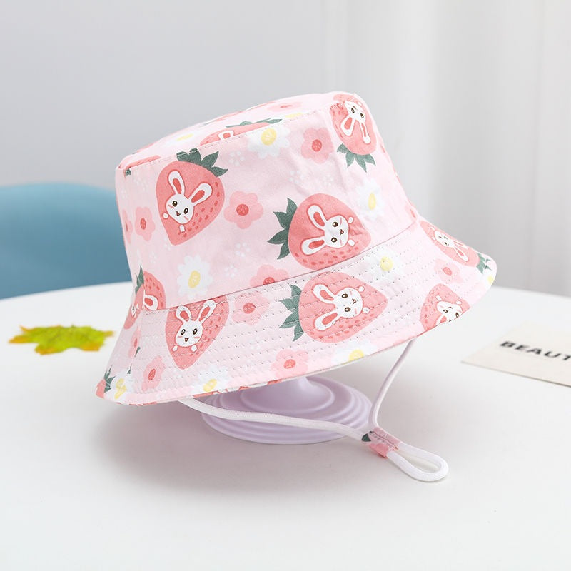 Cartoon Print Children'S Fisherman Hat
