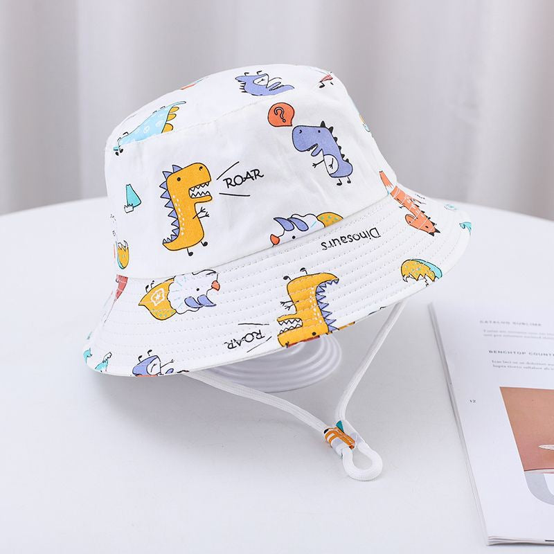 Cartoon Print Children'S Fisherman Hat