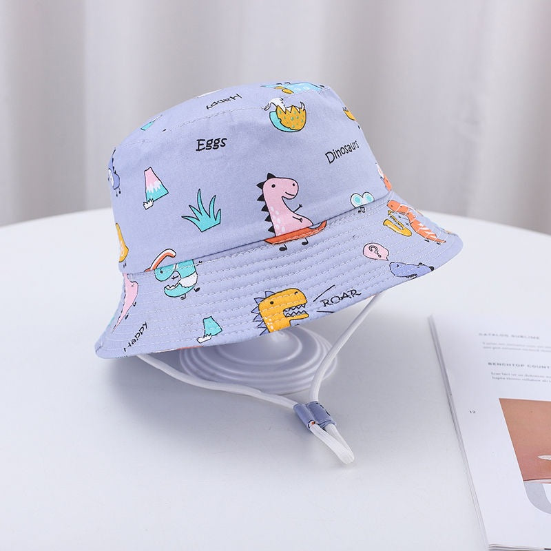 Cartoon Print Children'S Fisherman Hat