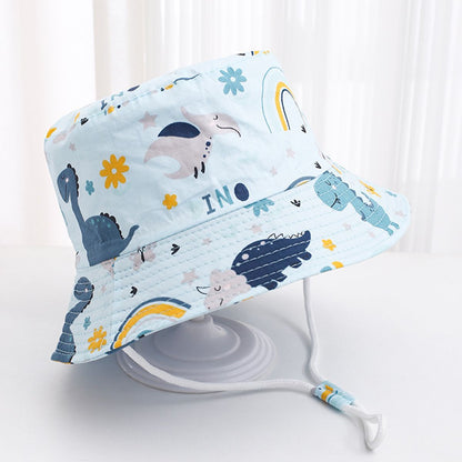Cartoon Print Children'S Fisherman Hat