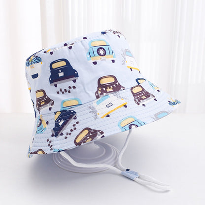 Cartoon Print Children'S Fisherman Hat