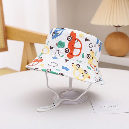 Cartoon Print Children'S Fisherman Hat