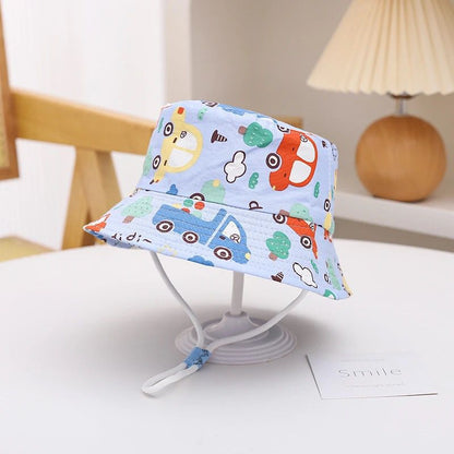 Cartoon Print Children'S Fisherman Hat