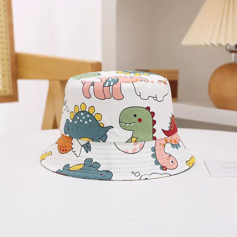 Cartoon Print Children'S Fisherman Hat